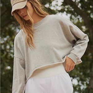 Free People Terry Fleece Sweatshirt